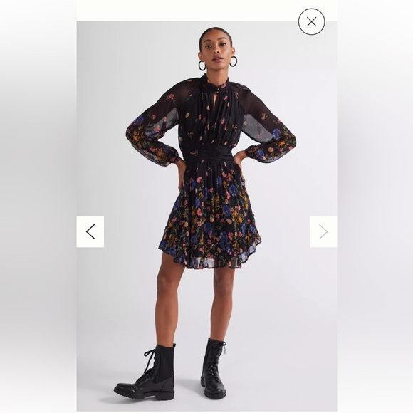 Anthropologie Floral Dress- size 10P - Picture 1 of 8